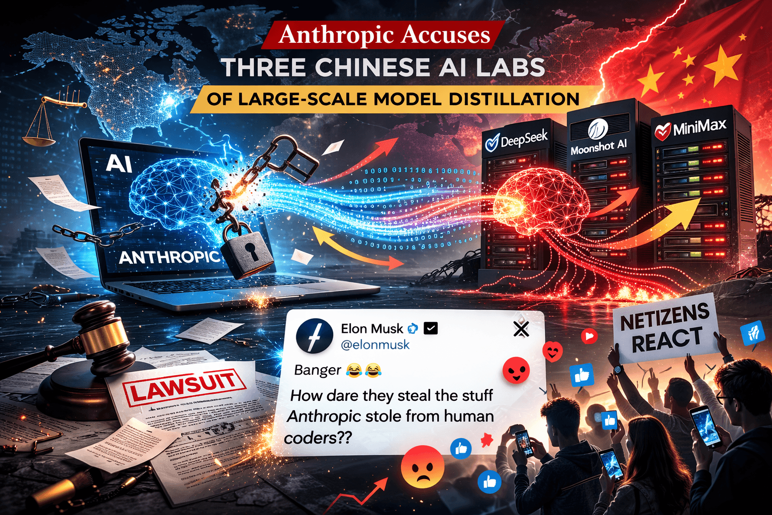 Anthropic Accuses Three Chinese AI Labs of Large-Scale Model Distillation