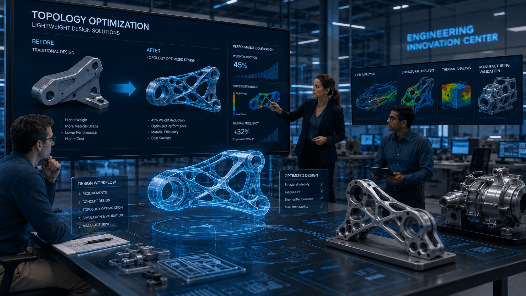 Topology optimization generative design structural path structural layout